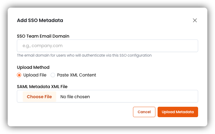 Add Metadata Dialog