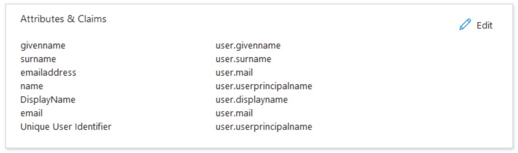 Azure – Attributes &amp; Claims