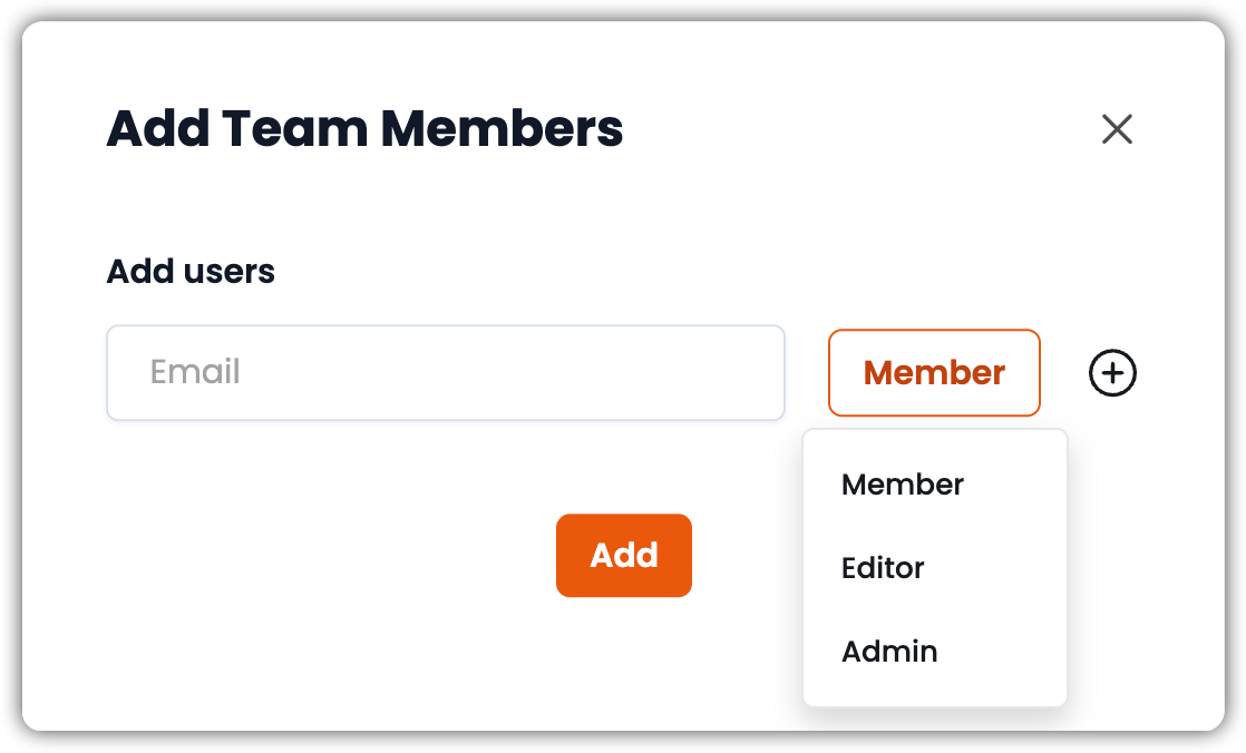 Team Members Interface