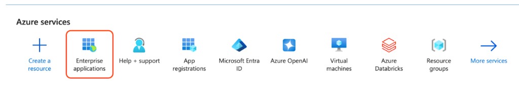 Portal de Azure – Enterprise applications