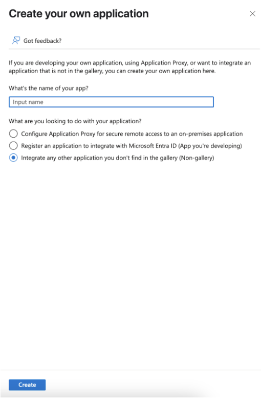 Azure – Créer votre propre application (boîte de dialogue)