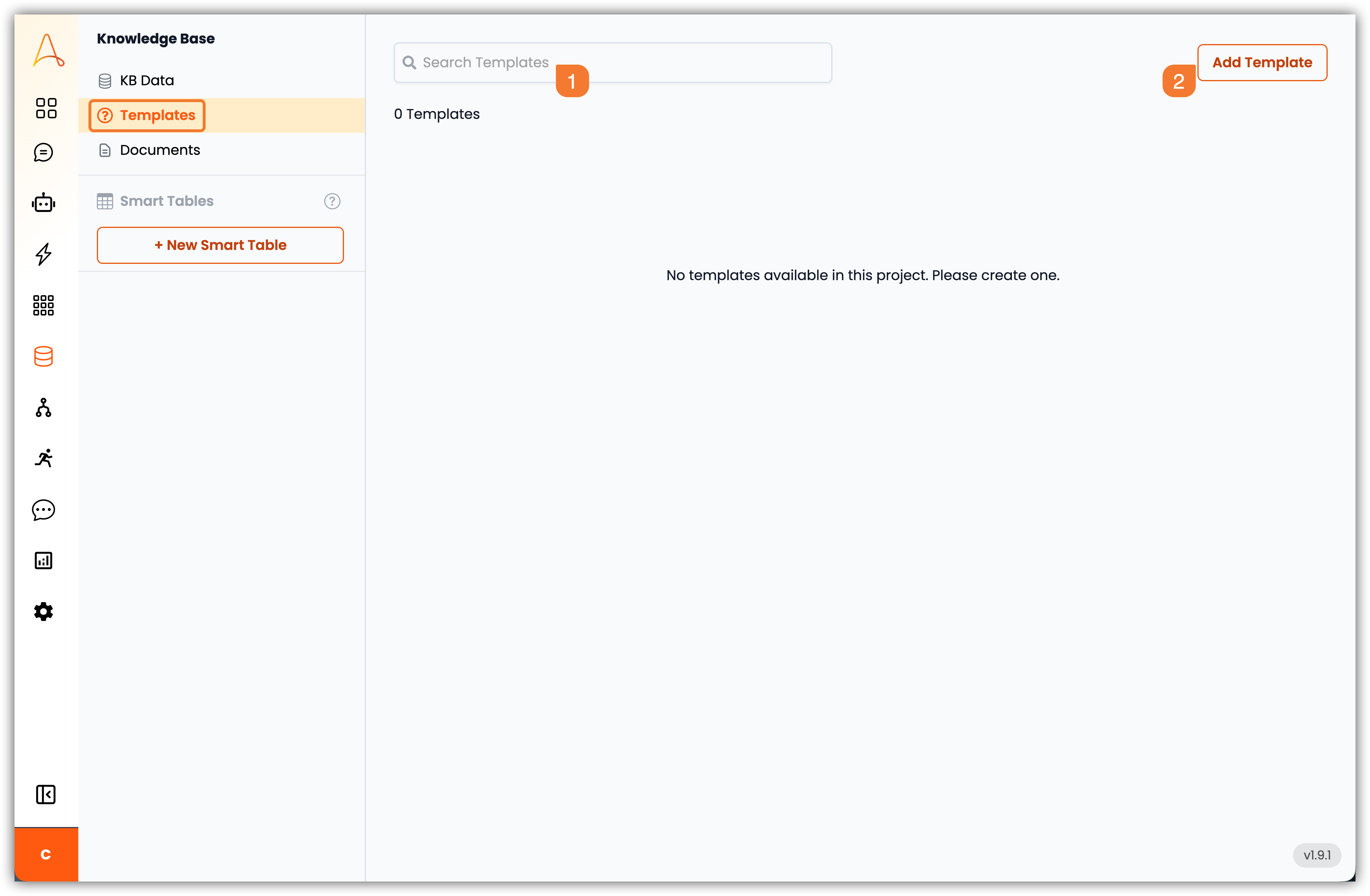 Templates Page